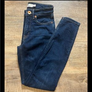 Vineyard vines high rise skinny dark denim jeans